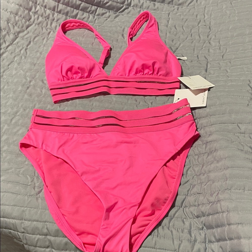 Gibson Pink and Silver Bikini